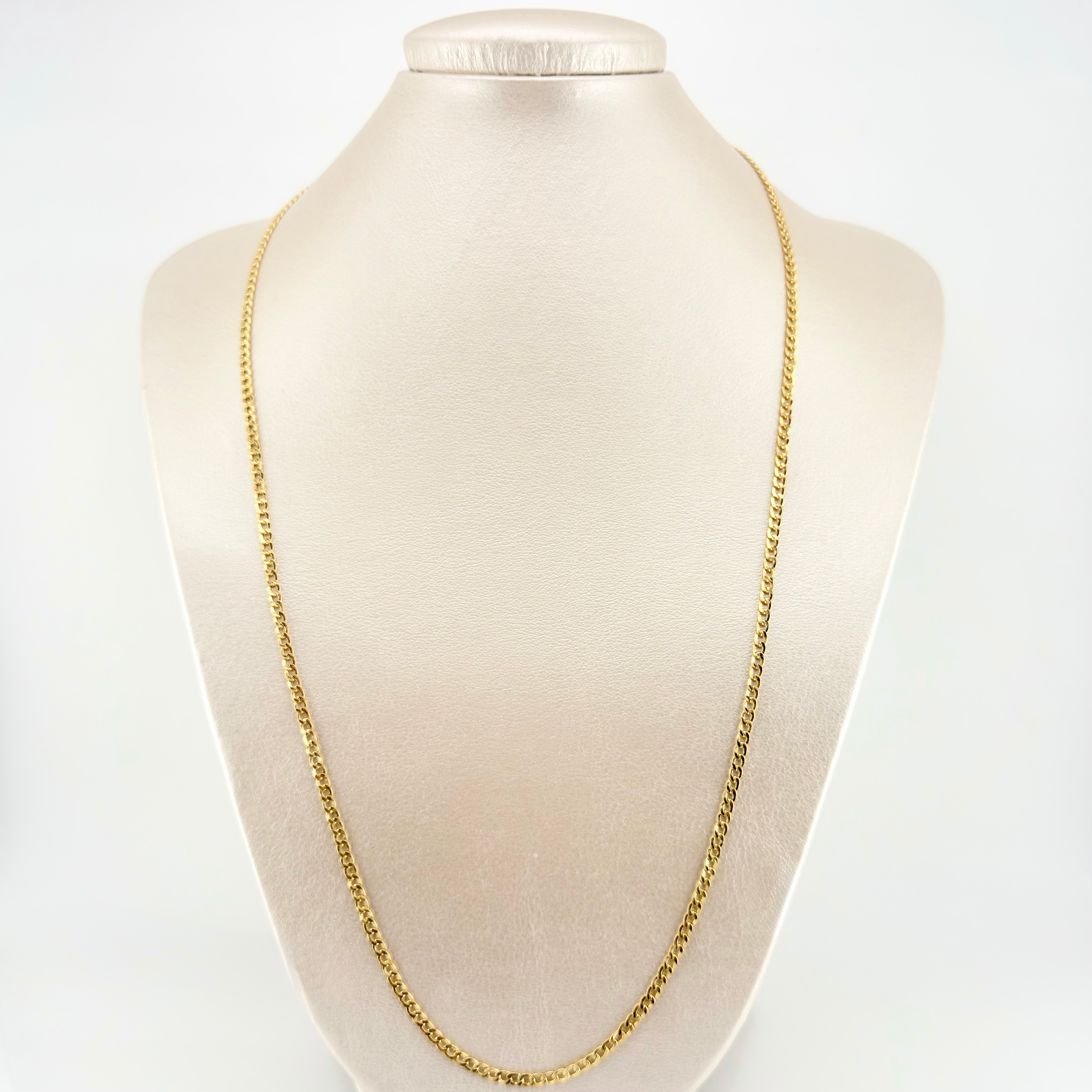 Cadena Cubana 4.75gr / 70cm / 2.3mm Oro Amarillo +1 18K *