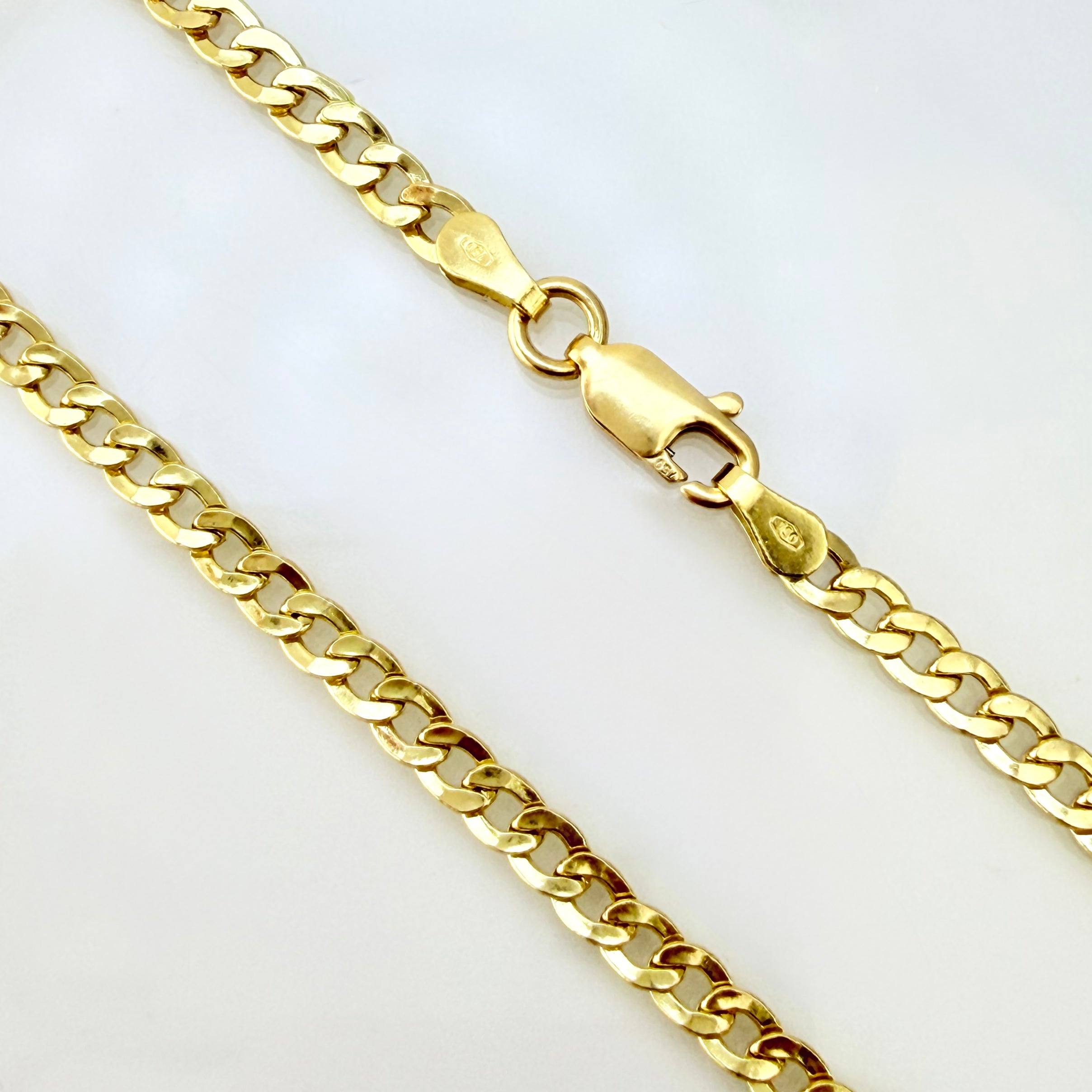 Cadena Cubana 7.25gr / 60cm / 3mm Oro Amarillo +1 18K