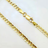 Cadena Cubana 7.3gr / 60cm / 3mm Oro Amarillo +1 18K