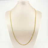 Cadena Cubana 7.25gr / 60cm / 3mm Oro Amarillo +1 18K