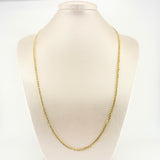 Cadena Cubana 4.7gr / 60cm / 3mm Oro Amarillo +1 18K *