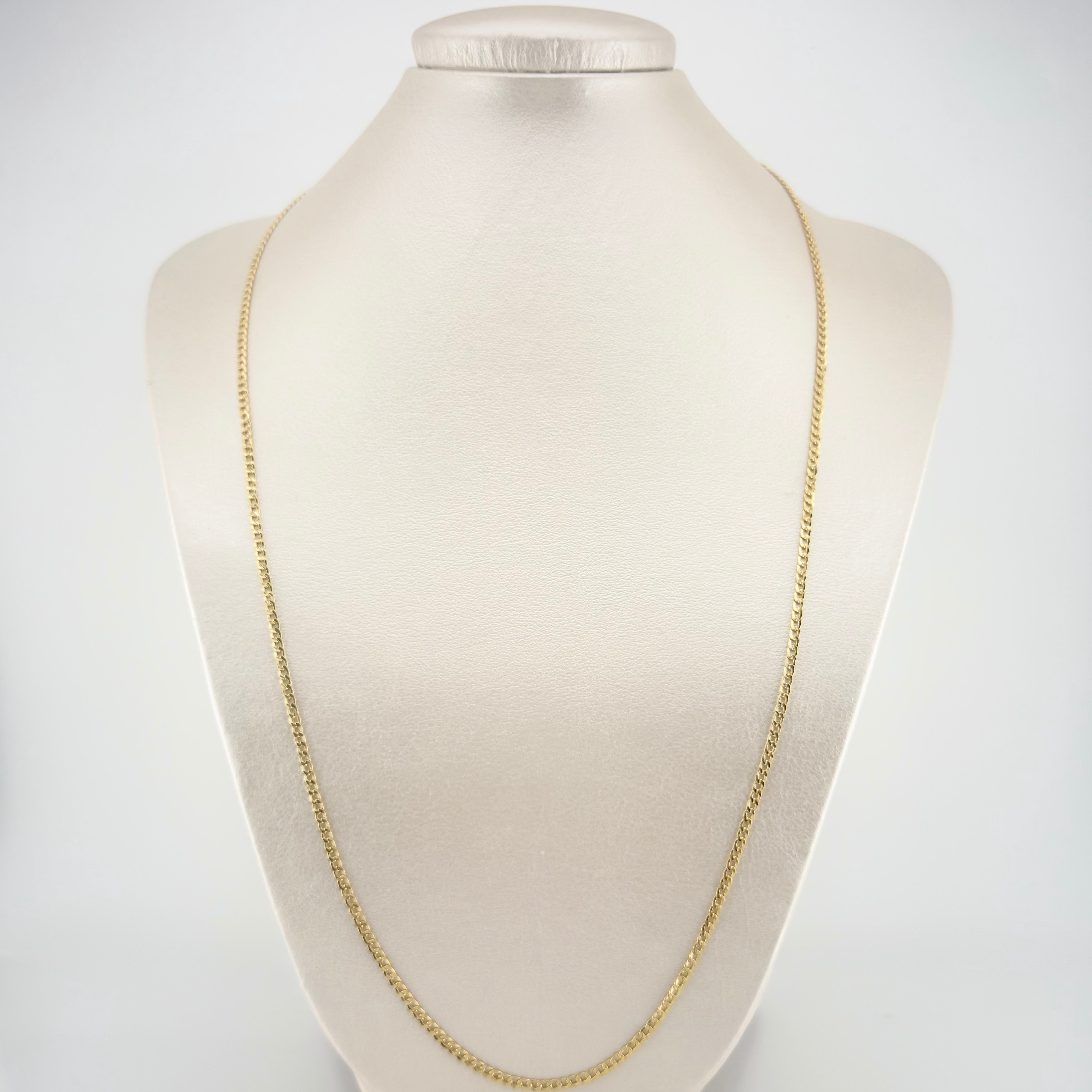 Cadena Cubana 4.75gr / 70cm / 2.2mm Oro Amarillo +1 18K