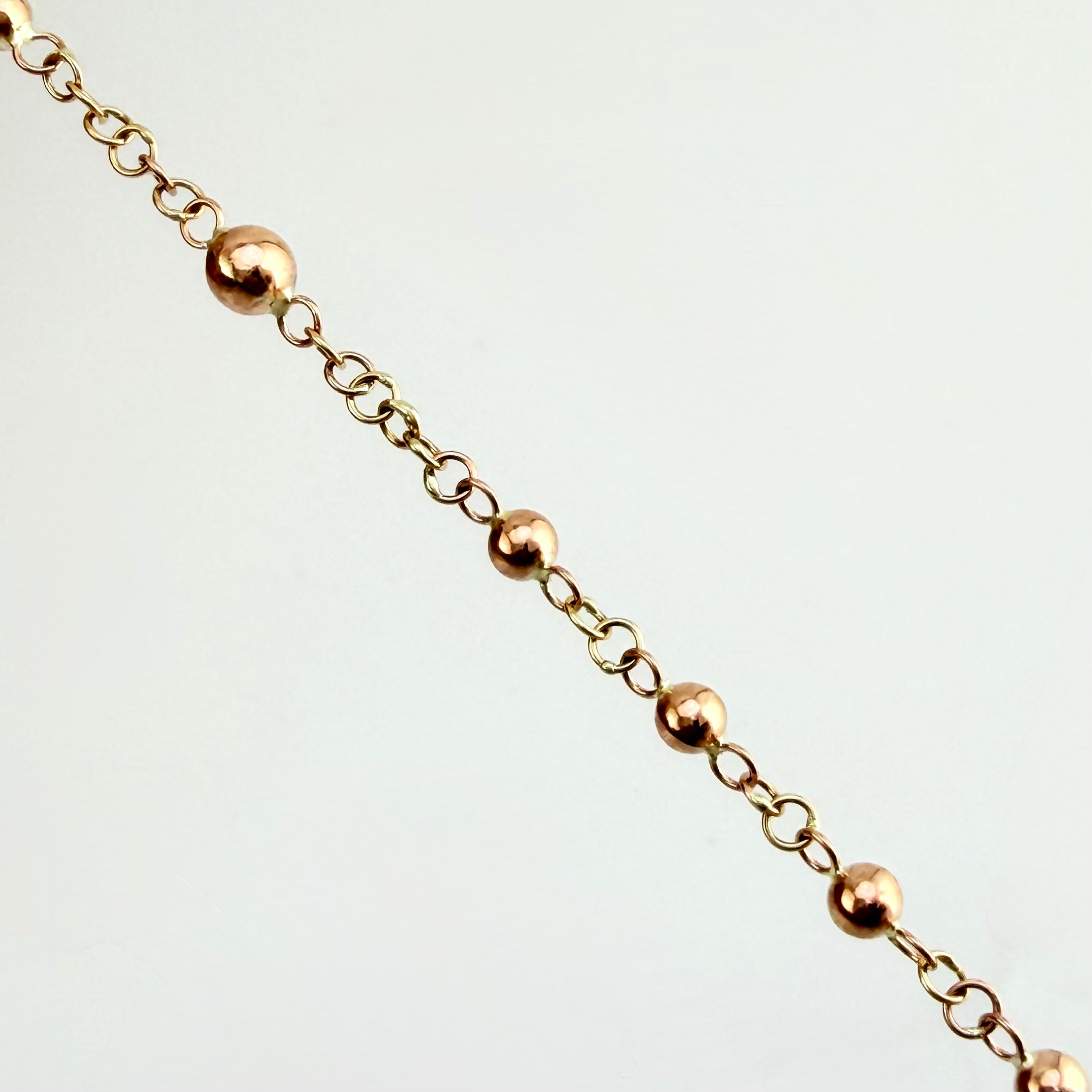 Rosario Virgen Milagrosa 6.15gr / 50cm / 3mm - 4mm Oro Rosa +4 18K *