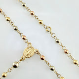 Rosario Virgen Milagrosa 5.8gr / 50cm / 3mm - 4 mm Tres Oros 18K ©
