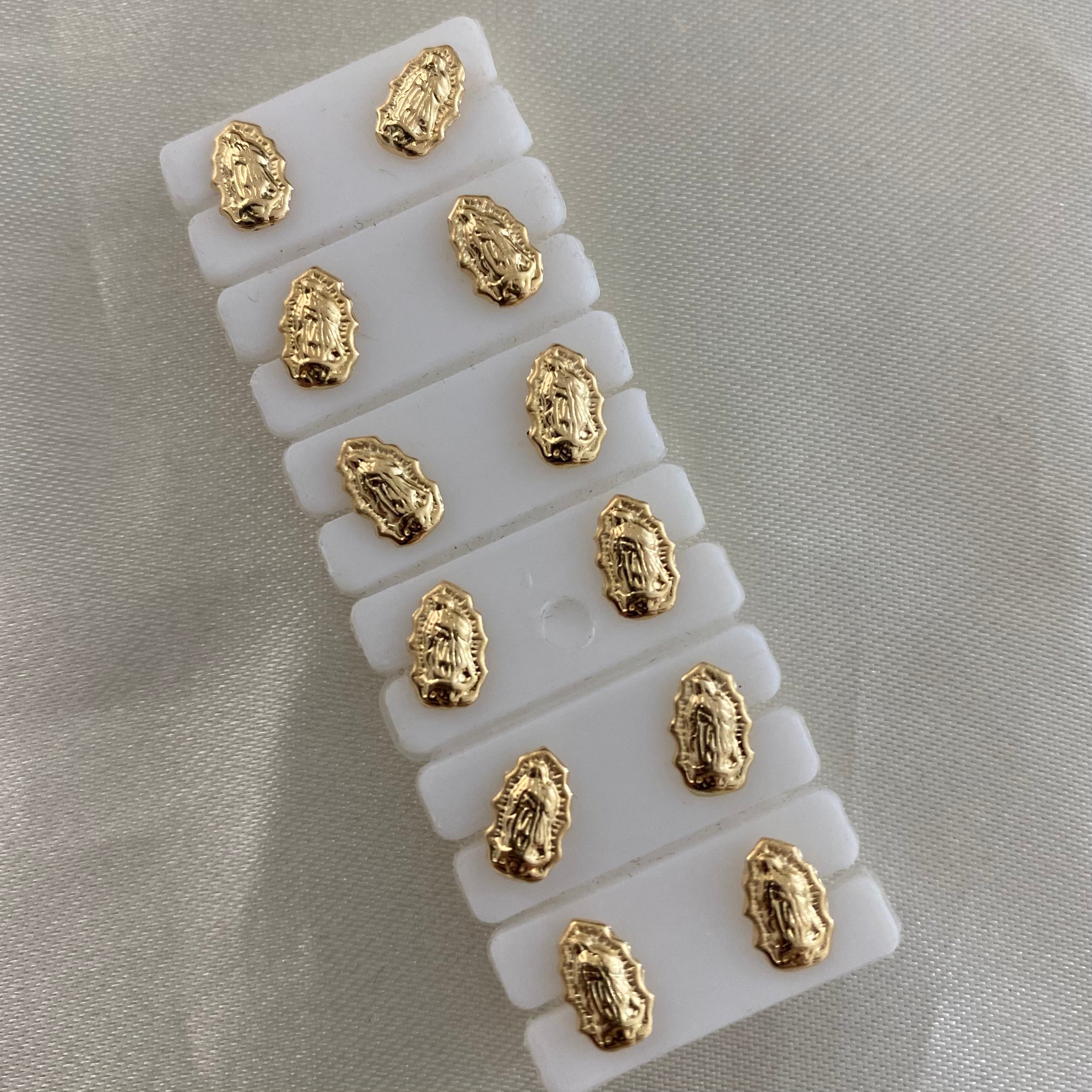 Topos Virgen de Guadalupe 0,65gr / Silueta Oro Amarillo &