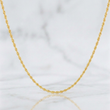 Cadena Lazo 1.4g / 40cm / 1.6mm Oro Amarillo 18K