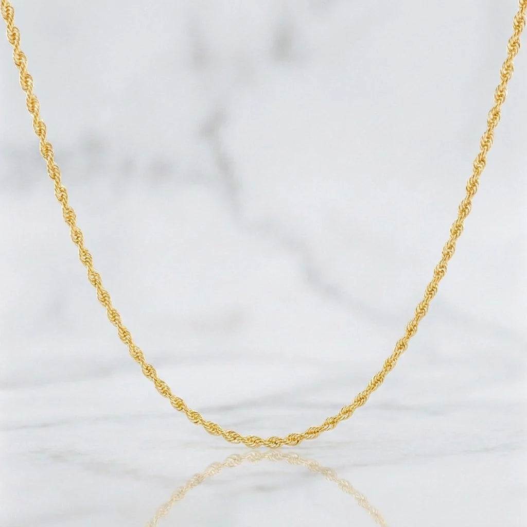 Cadena Lazo 1.1g / 60cm / 1.15mm Oro Amarillo 18K