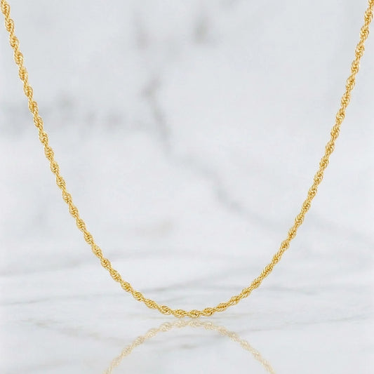 Cadena Lazo 1.1g / 60cm / 1.15mm Oro Amarillo 18K