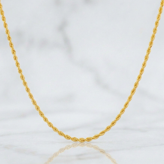 Cadena Lazo 3.1g / 45cm / 2.65mm Oro Amarillo 18K