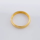 Anillo Argolla Lisa Media Caña 1.45g / T8 1/2 Oro Amarillo 18K