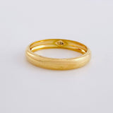 Anillo Argolla Lisa Media Caña 1.85g / T9 3/4 Oro Amarillo 18K