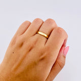Anillo Argolla Lisa Media Caña 2.15g / T8 1/4 Oro Amarillo 18K