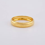 Anillo Argolla Lisa Media Caña 2.15g / T8 1/4 Oro Amarillo 18K
