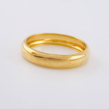 Anillo Argolla Lisa Media Caña 1.35g / T6 3/4 Oro Amarillo 18K