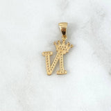 Dije Letra N Corona 1.75gr / 2.7cm / Oro 18K *