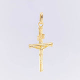 Dije Cruz Lisa 1.1 g / 3.3 cm Oro Amarillo 18K