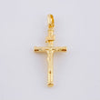 Dije Cruz Lisa 1.1 g / 3.3 cm Oro Amarillo 18K