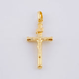 Dije Cruz Lisa 1.1 g / 3.3 cm Oro Amarillo 18K