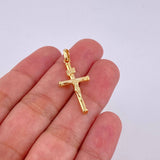 Dije Cruz Lisa 1.1 g / 3.3 cm Oro Amarillo 18K