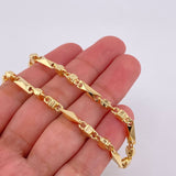 Pulso Rustico Rombos Cubico 4.8 g / 21 cm / 3.85 mm Oro Amarillo 18K