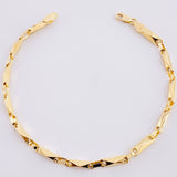 Pulso Rustico Rombo 4.75 g / 21 cm / 3.8 mm Oro Amarillo 18K