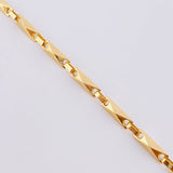 Pulso Rustico Rombo 4.75 g / 21 cm / 3.8 mm Oro Amarillo 18K