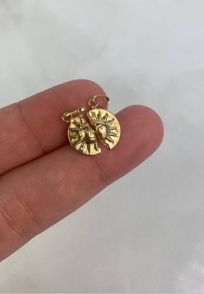 Dije Sol Pareja 0.95gr / 2cm / Oro Amarillo