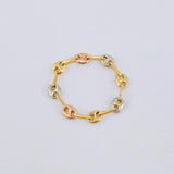 Anillo Gc 0.65 g / T9 - 8 3/4 Tres Oros 18K