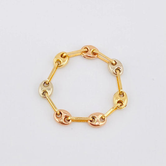 Anillo Gc 0.55 g / T5 1/2 - 5 1/4 Tres Oros 18K