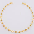 Tobillera Gc 3.35 g / 24.5 cm / 5 mm Oro Amarillo 18K