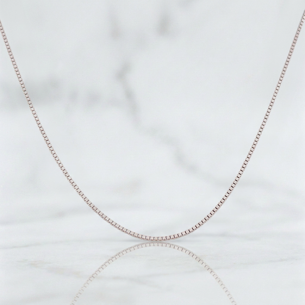 Cadena Venenciana 1.2g / 40cm / 0.6mm Oro Blanco 18K