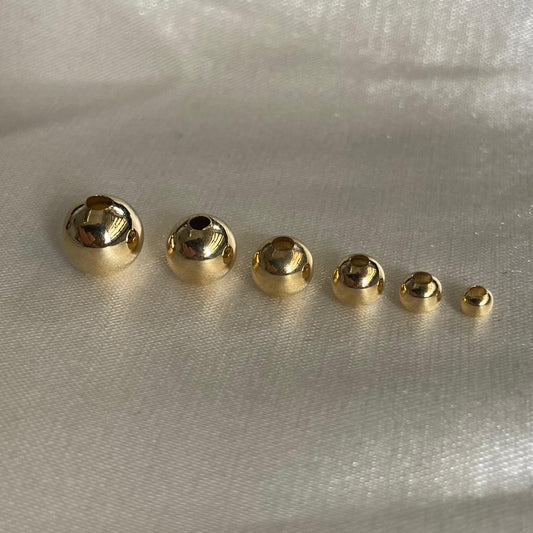Bola 7mm Lisa Oro Amarillo 18K
