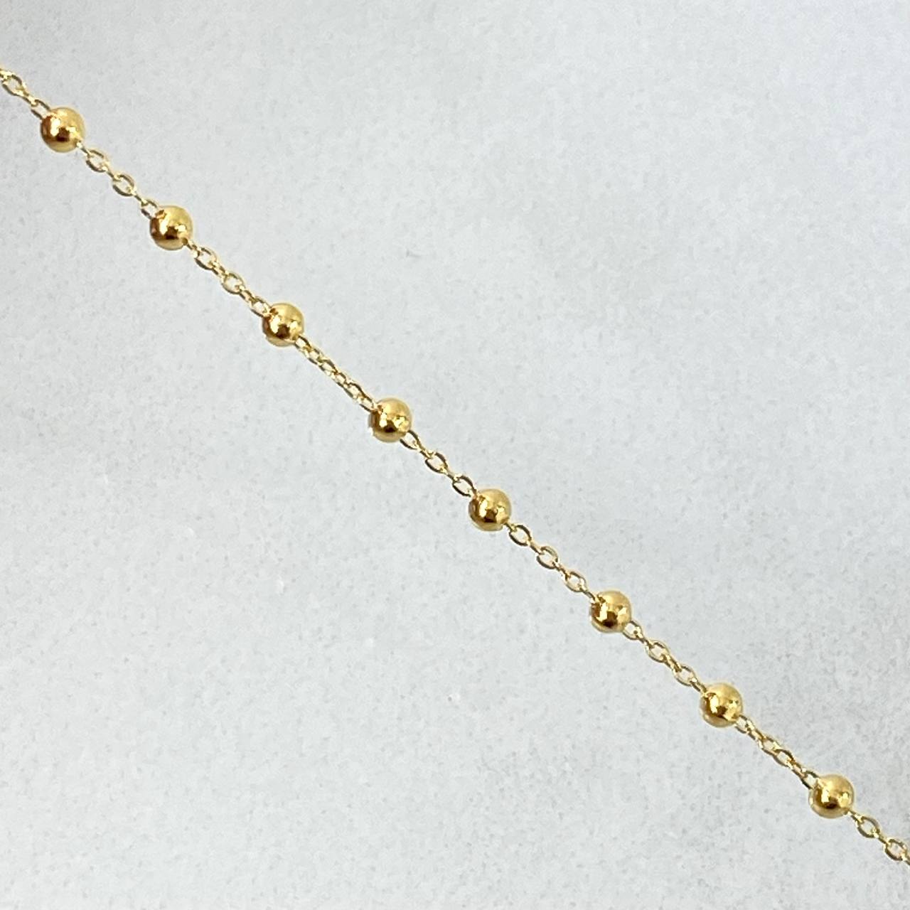 Pulso Denario Virgen Milagrosa 2.15gr / 16.5cm-18.5cm / Oro Amarillo 18K