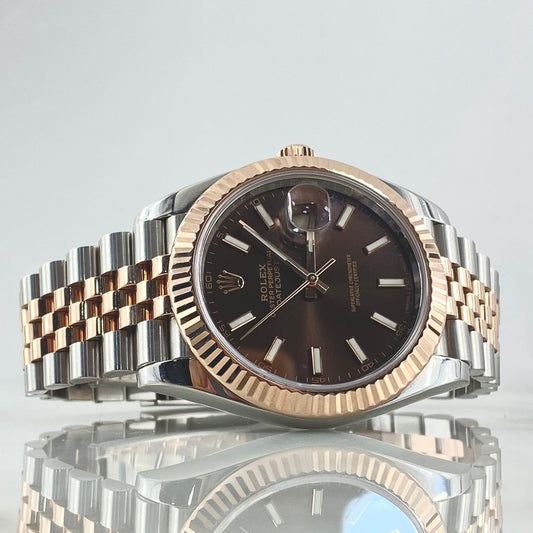 Reloj Datejust Café Perpetual (2023) 39mm Rolesor Twinlock Jubilee ODM