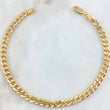 Tobillera Cubana 7.15gr / 24cm / 5.4mm Oro Amarillo +0 18K