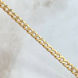 Tobillera Cubana 7.15gr / 24cm / 5.4mm Oro Amarillo +0 18K