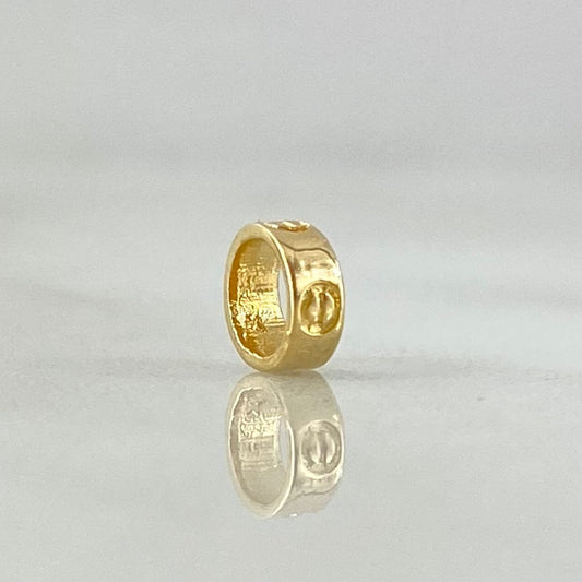 Herraje Tribal 0.3gr / 0.8cm / Ovalado Oro Amarillo ©
