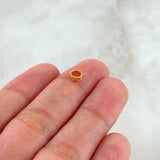 Herraje Tribal 0.3gr / 0.8cm / Ovalado Oro Amarillo ©