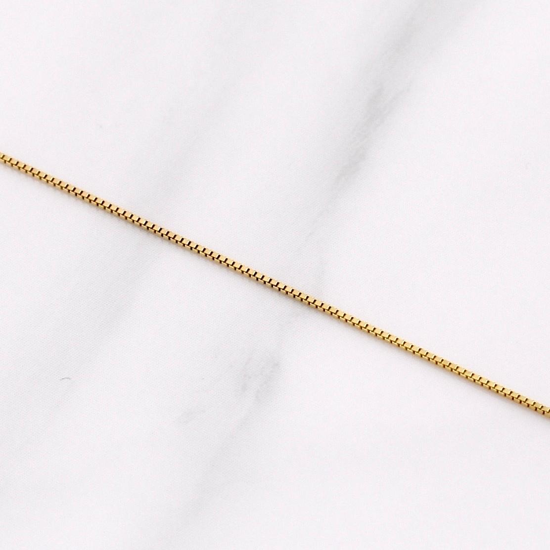 Cadena Veneciana 1.1gr / 50cm / 0.7mm Oro Amarillo