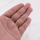 Cadena Veneciana 1.1gr / 50cm / 0.7mm Oro Amarillo