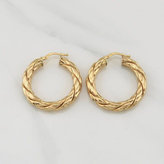 Candongas Tati 3.95gr / 3.3cm / Oro Amarillo +4 18K