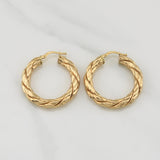 Candongas Tati 3.95gr / 3.3cm / Oro Amarillo +4 18K