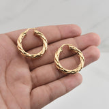 Candongas Tati 3.95gr / 3.3cm / Oro Amarillo +4 18K