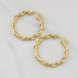 Candongas Lu 4.4gr / 4.3cm / Oro Amarillo +4 18K ©