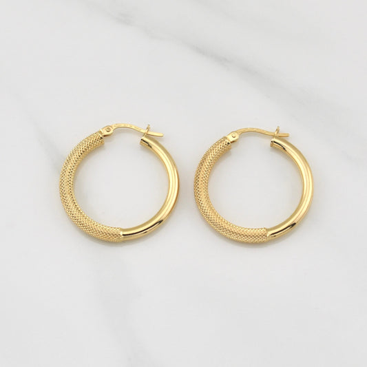 Candongas Ela 2.1gr / 2.7cm / Oro Amarillo +4 18K