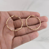 Candongas Cora 1.4gr / 3.6cm / Oro Amarillo +4 18K