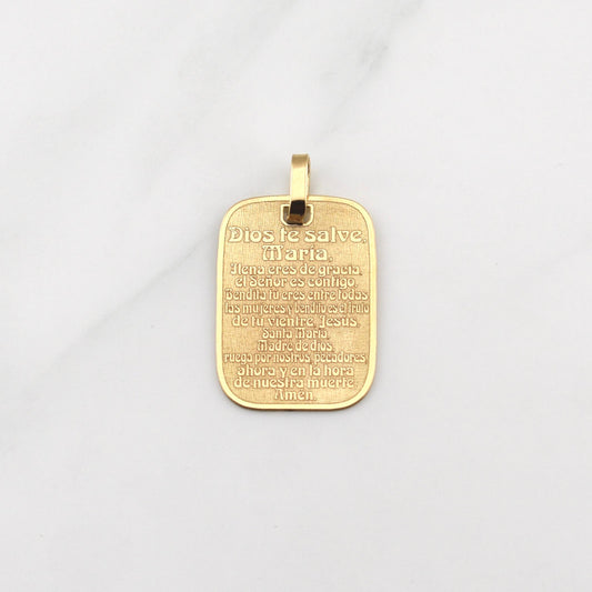Dije Ave María 2.3gr / 2.8cm / Oro Amarillo +4 18K