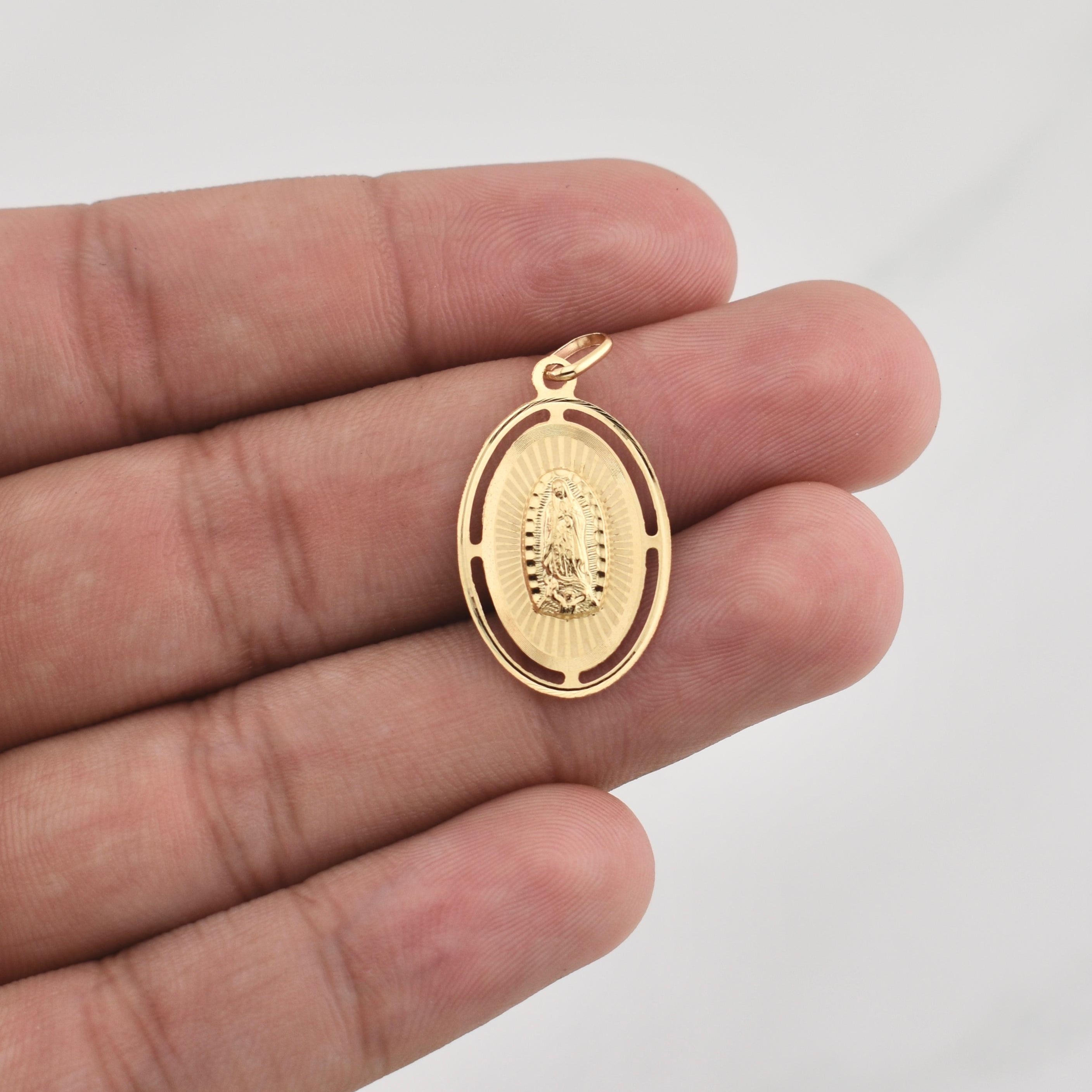Dije Virgen Guadalupe 1.55gr / 3.2cm / Oro Amarillo +4 18K ©