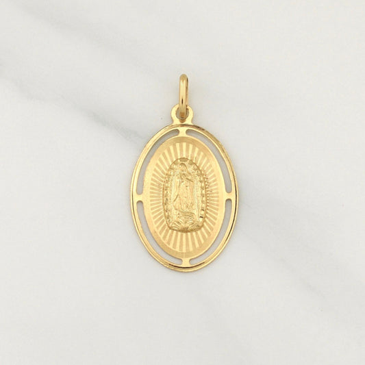 Dije Virgen Guadalupe 1.55gr / 3.2cm / Oro Amarillo +4 18K ©