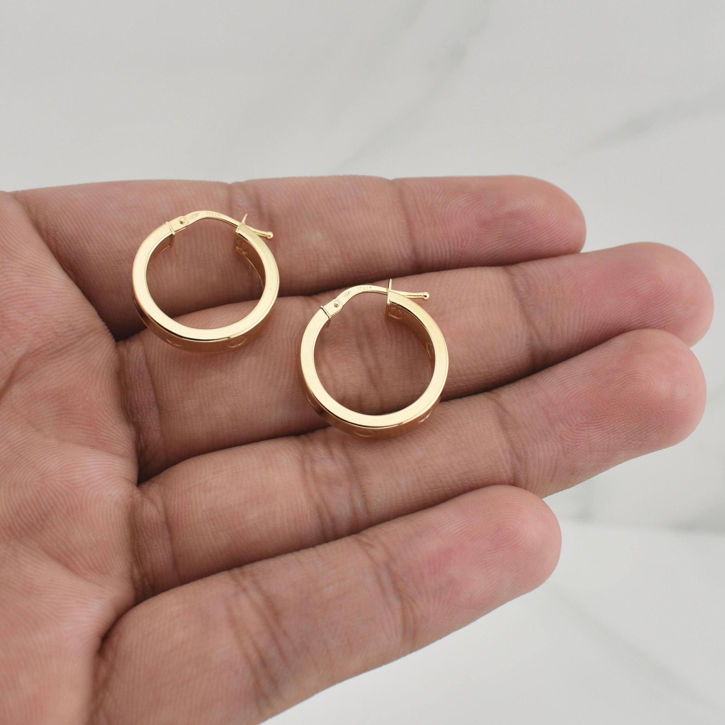 Candongas Tornillo 1.5gr / 1.8cm / Oro Amarillo +4 18K *